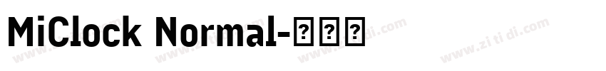 MiClock Normal字体转换